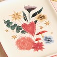 Close Up of Floral Heart Trinket Dish