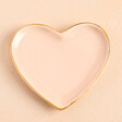 Small Pink Ceramic Heart Trinket Dish