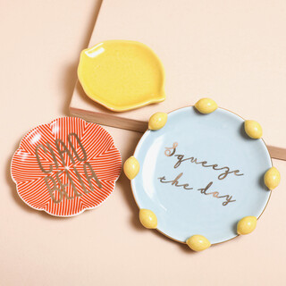 Set of 3 Lemon Nesting Trinket Dishes