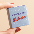 Matchbox Packaging of Tiny Matchbox Ceramic Lobster Token