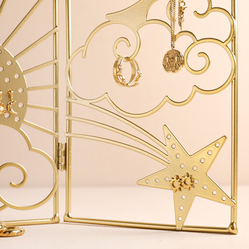 Close Up Celestial Metal Folding Jewellery Stand Close Up
