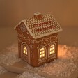 Lit Up Personalised Gingerbread House Ceramic Wax Melt Burner