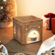 Gingerbread House Ceramic Wax Burner without Lid