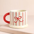 Merry Everything Festive Striped Ceramic Mug