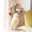 Ceramic Owl Vase with Posy