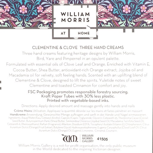 Ingredients List of Three Hand Creams