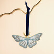 Wooden Butterfly Hanging Decoration Hanging on a Branch