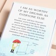 Back Cover of The Little Frog's Guide to Self Care Cards with description and illustration