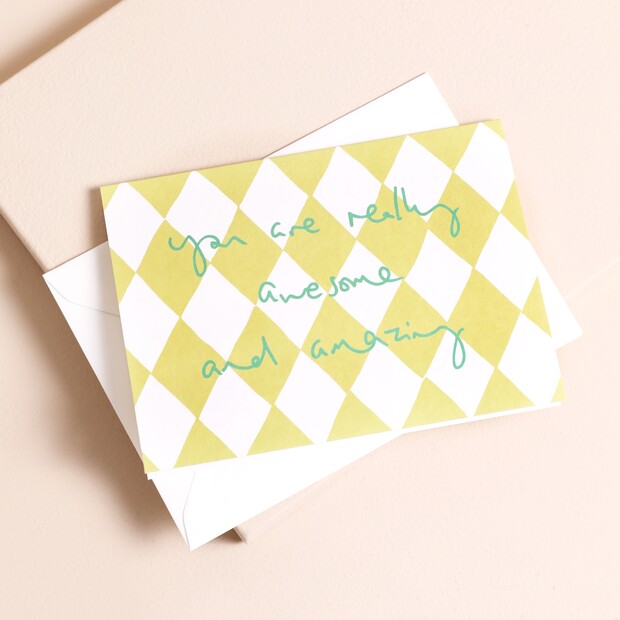 Heather Evelyn Awesome and Amazing Card