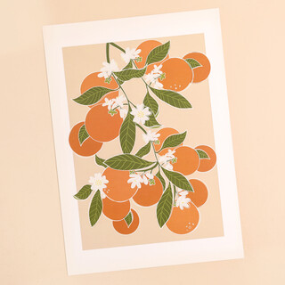 Jenna Crush Orange Blossom A4 Art Print