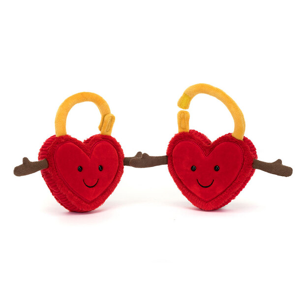 Jellycat Amuseables Val & Tina Love Locks Soft Toy Jellycat Amuseables Val & Tina Love Locks Soft Toy