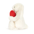 Back of Bashful Red Love Heart Bunny