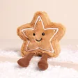 Jellycat Amuseables Star Cookie Soft Toy on a beige background