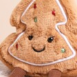 Jellycat Amuseables Tree Cookie Soft Toy close up of face with beaded details