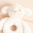 Close Up of Jellycat Bashful Lamb Ring Rattle