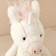 Close Up of Jellycat Bashful Unicorn Soft Toy Face