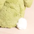 Close Up of Jellycat Medium Bashful Moss Bunny Soft Toy White Tail