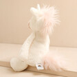 Back of Jellycat Small Bashful Unicorn Soft Toy