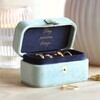 Moonrise Velvet Petite Travel Ring Box in Green