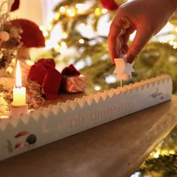 Personalised Wooden Moonrise Christmas Advent Countdown