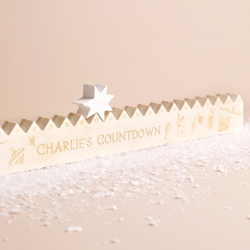 Personalised Wooden Engraved Toys Countdown