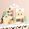 Close Up of the Personalised Fill Your Own Gingerbread Village Cutout Advent Calendar