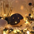 Ceramic Mr Prickles LED Hedgehog Light on a moonrise and reflecting stars on the 