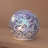 Lit Up Iridescent LED Moonrise Glitter Light Globe