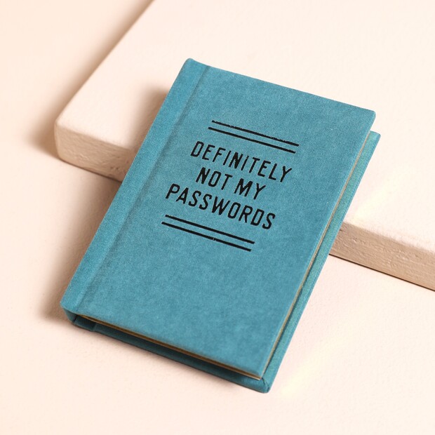 Definitely Not My Passwords Tiny Notebook