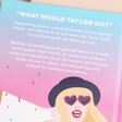 Be More Taylor Book Back Cover