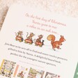 Brown Bear Wood The Twelve Days of Christmas Book inside illustration and text