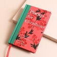 Poems for Christmas Book against beige background