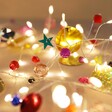 Close Up of Lights on Battery Powered Folklore Colourful Charm Wire String Lights