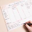 Personalised Floral Weekly Wipeable Acrylic Wall Planner