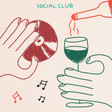 Lune Club Music & Wine Social Club Unframed A3 Print