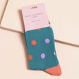 Spot Socks in Teal