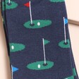 Close Up of Mr Heron Men's Navy Golf Socks