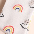 Close Up of Miss Sparrow Hedgehogs and Rainbows Socks