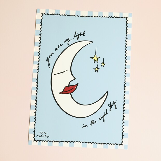 Nephthys Illustrated You Are My Light In The Night Sky A4 Print Nephthys Illustrated You Are My Light In The Night Sky A4 Print