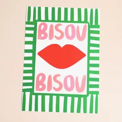 Nephthys Illustrated Bisou Bisou No 1 A3 Print
