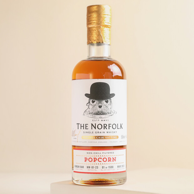 500ml The English Distillery Norfolk Single Grain Popcorn Whisky 500ml The English Distillery Norfolk Single Grain Popcorn Whisky