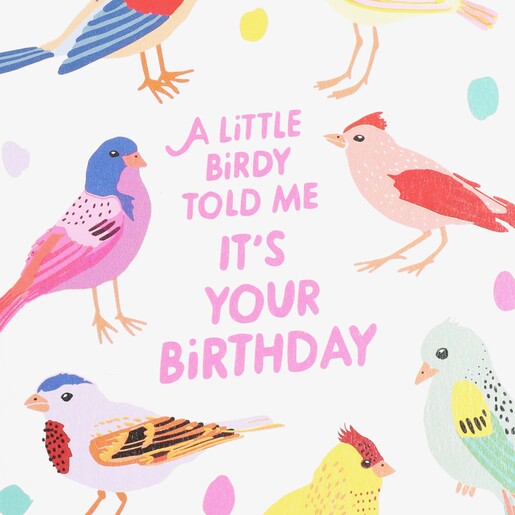 Birdies Happy Birthday Card