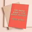 What I Like About People Greeting Card