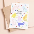 Ohh Deer Cats Happy Birthday Card