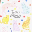 Ohh Deer Cats Happy Birthday Card