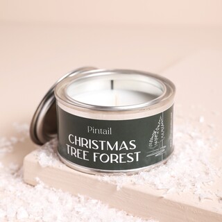 Pintail Petite Paint Pot Christmas Tree Forest Candle