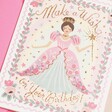 Close Up of Princess Birthday Card