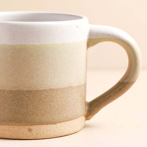 Close Up of Sass & Belle Oatmeal Marlowe Mug