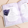 Interior of Crystal Tips and Cures Book