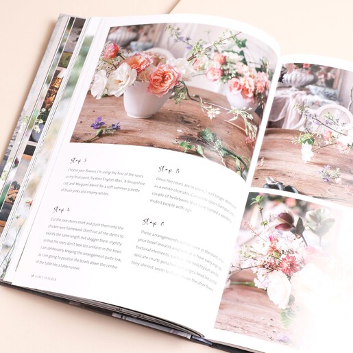 Opened Page of The Flower Hunter Book